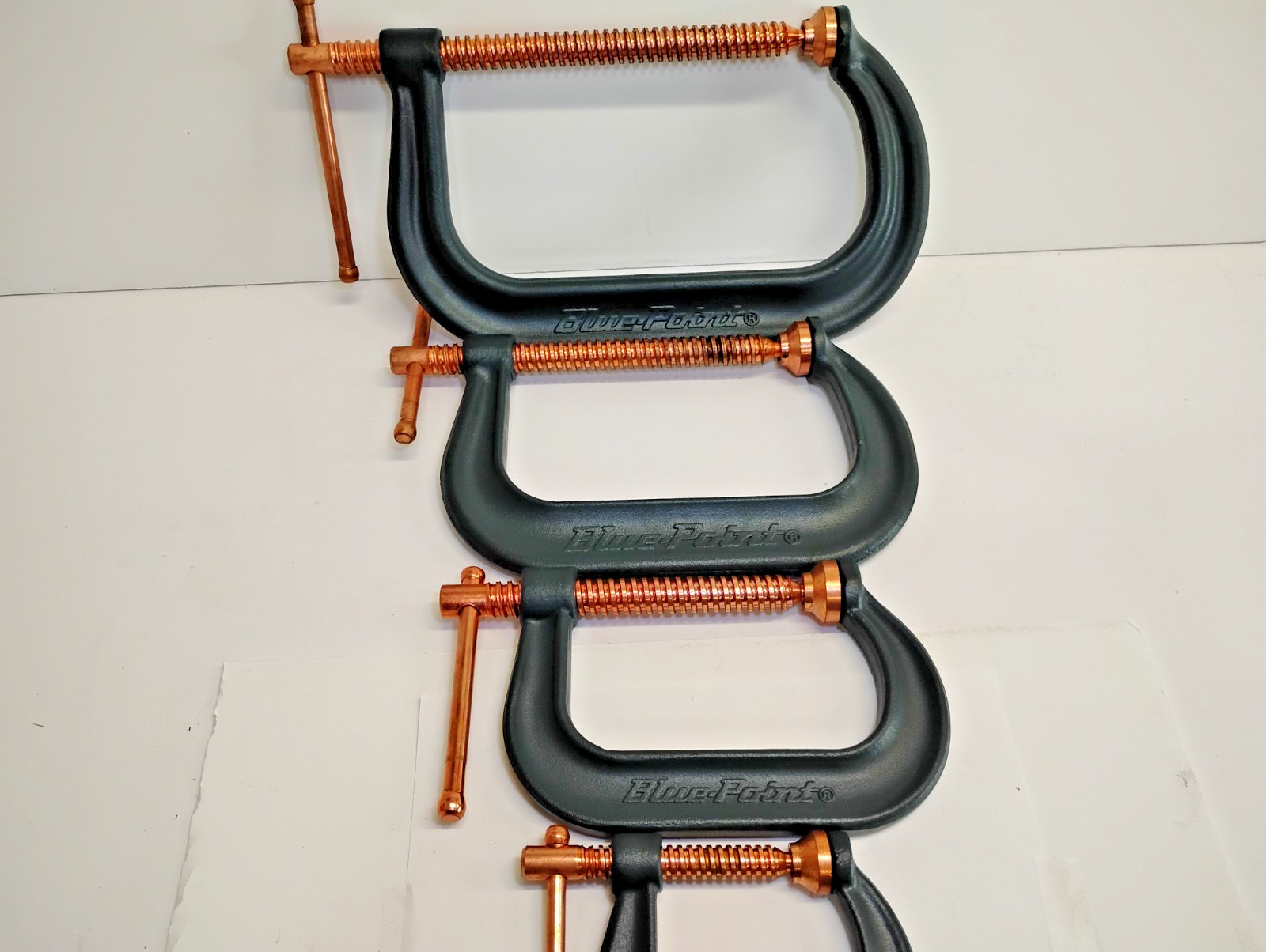 Blue Point Tools NEW Custom 4pc WELDING Clamp C-CLAMP Style SET