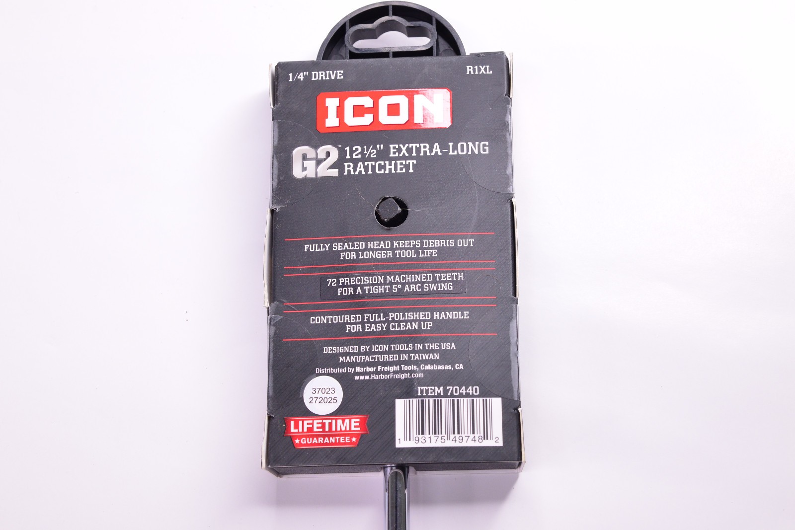 ICON R1XL G2 1/4″ Drive 12.5″ Extra Long Ratchet Tool 70440