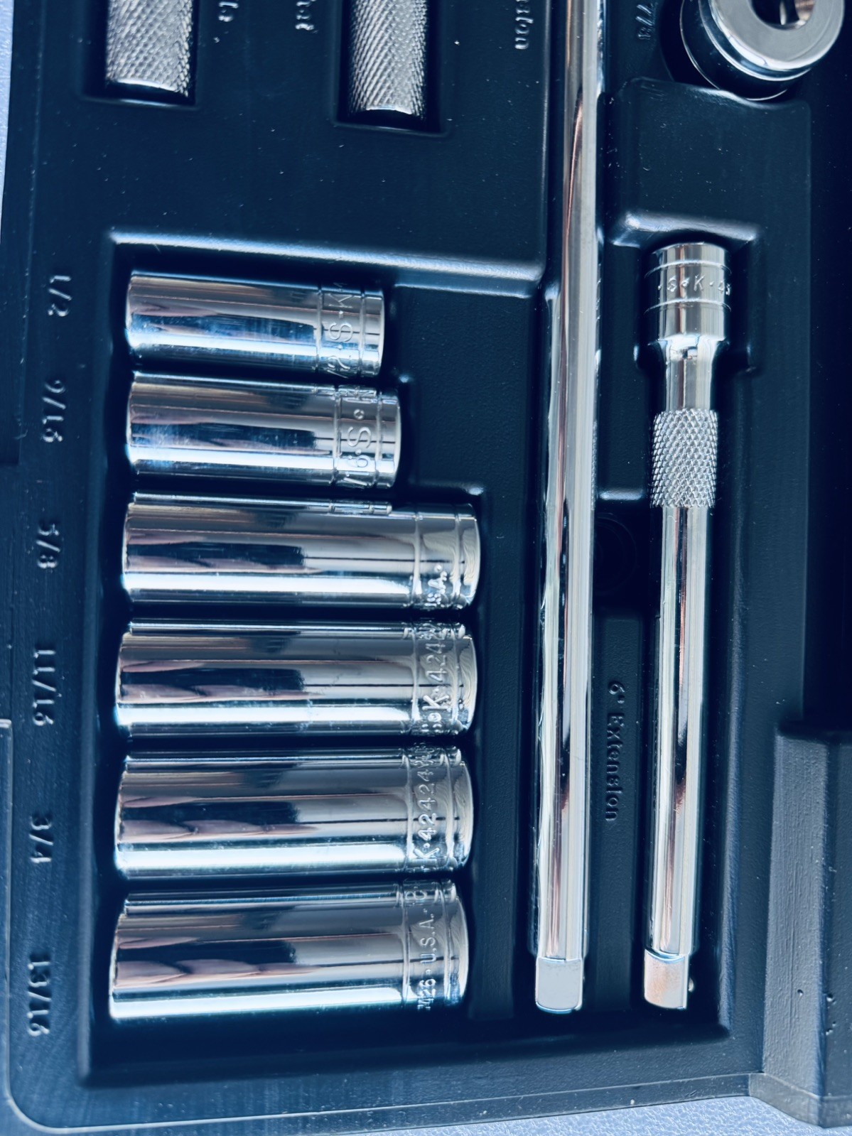 SK Tools 23 Piece SAE 3/8″Drive 12Pt General Service Set W/Snap Latch Case~94523
