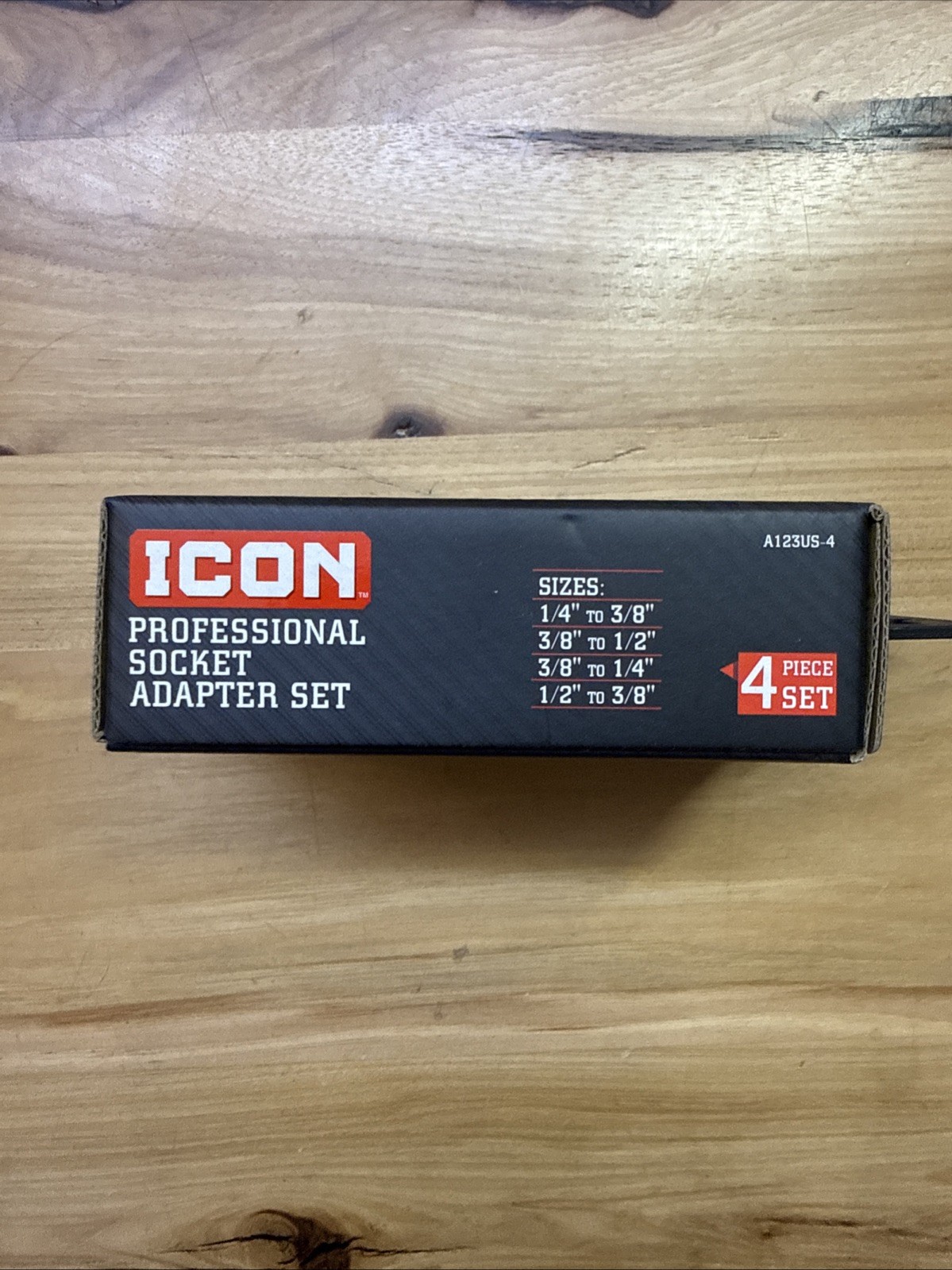 NEW ICON 4 pc Professional Socket Adapter Set A123US-4 57324, NEW