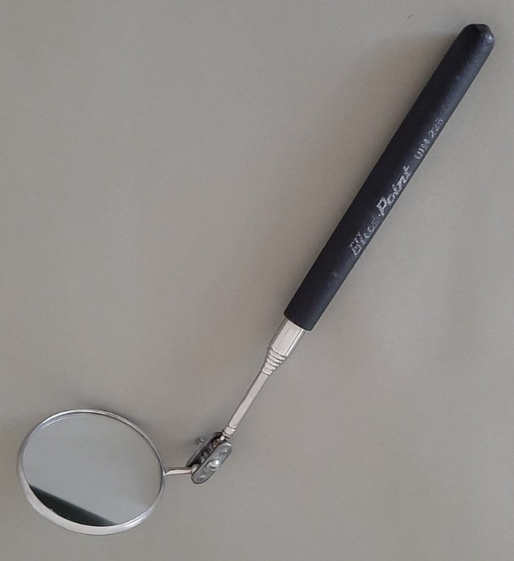 Blue-Point UIM225 2-1/4” Round Telescopic Inspection Mirror 33″ Extended READ 8L