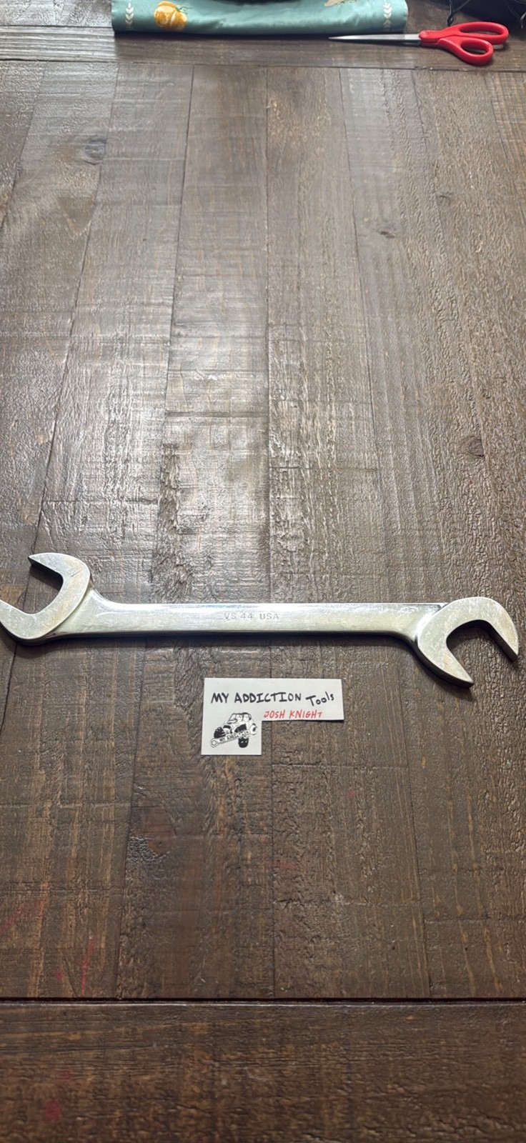 Snap on 1-3/8” angle wrench VS44 in really great shape has “N” engrave both side