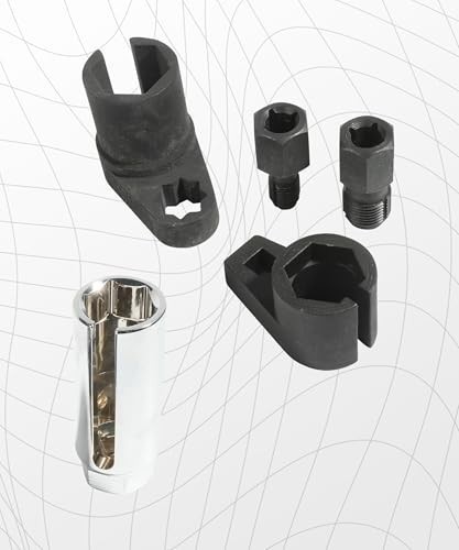 5Pcs Oxygen Sensor Socket Vacuum Wrench O2 M12 M18 Tool Renew Thread Chaser Set