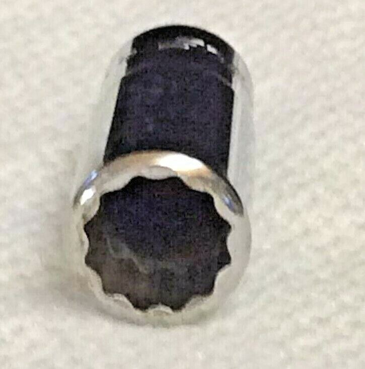SNAP ON TMDS11 SEMI DEEP SOCKET 1/4 INCH DRIVE 12 POINT SAE 11/32 INCH NEW