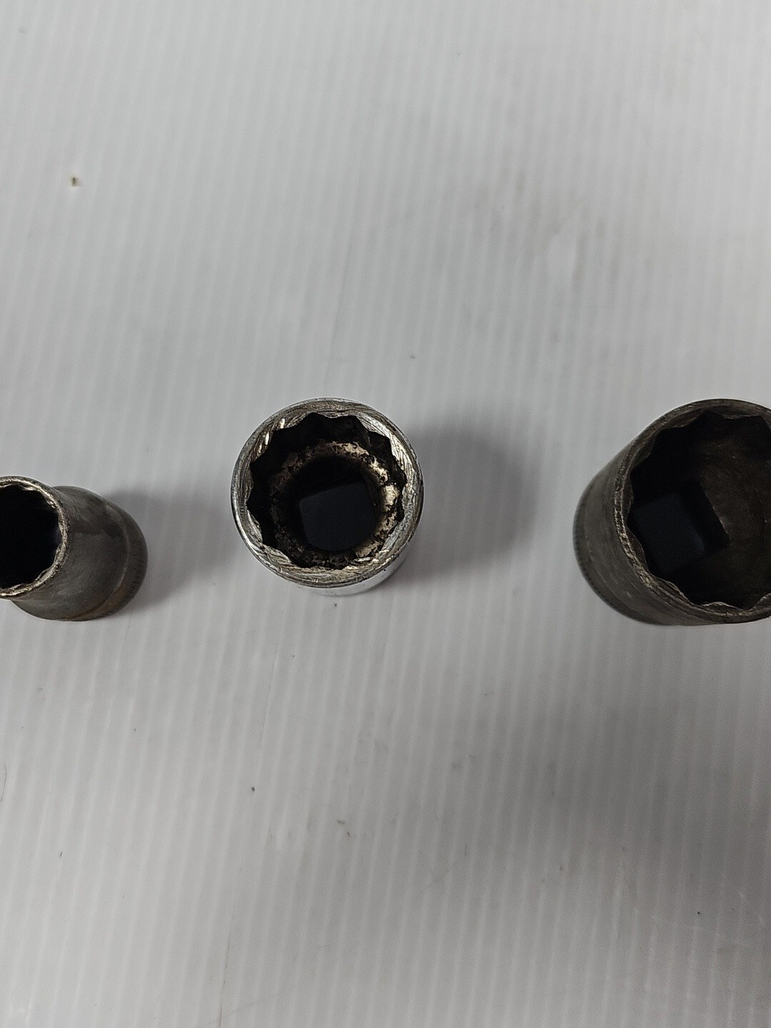 LOT OF 3 Vintage Snap On SW160 1/2” Socket 1/2” 13/16″ sw-320 1/2