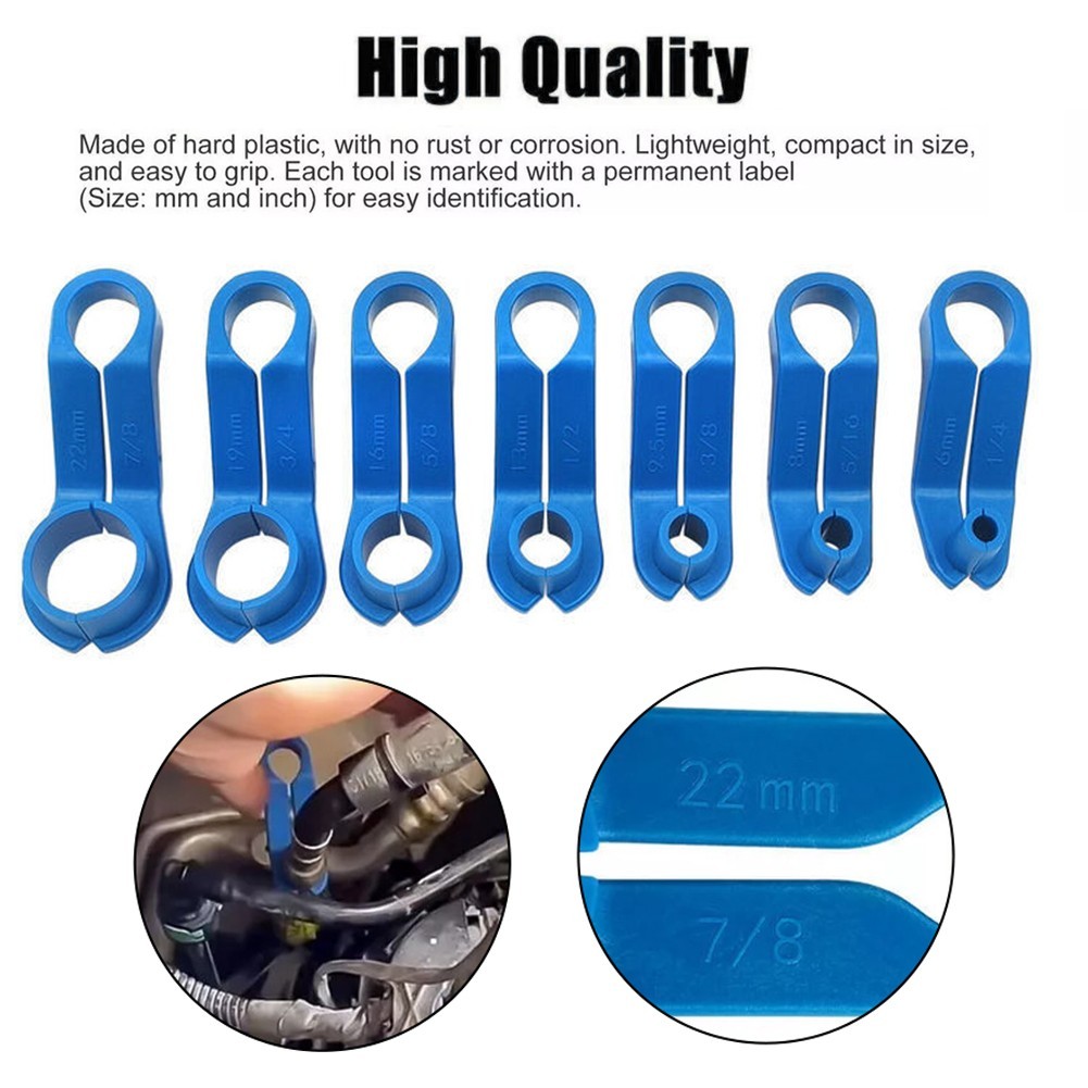 Automotive Fuel Hose Removal Tool Kit Comprehensive Set with Multiple Sizes
