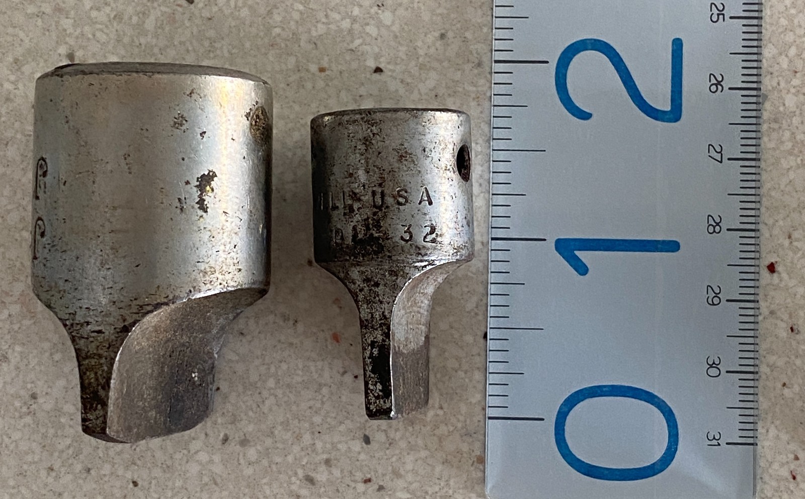 Cornwell Lot of 2 Drag Link Sockets DL-38 1/2″ Drive DL 32 USA Tools Used