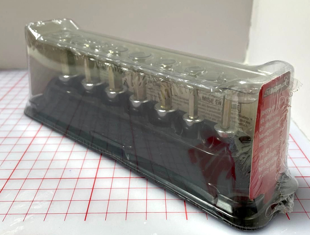 Snap-On 207EFAMY 7pc 3/8″ Drive Hex Bit Socket Set Unused In Storage