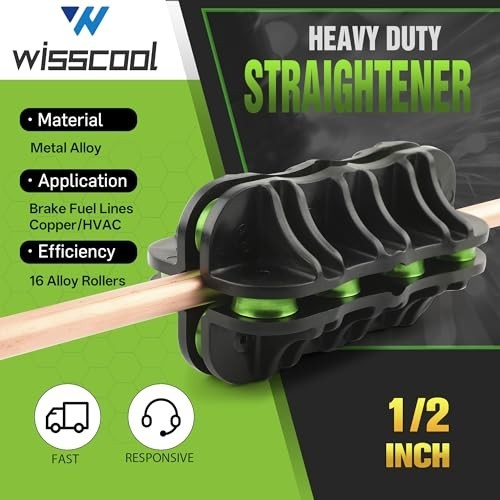 1/2″ Tube Straightener Handheld Tool for Brake, Fuel, Copper, Aluminum, Steel