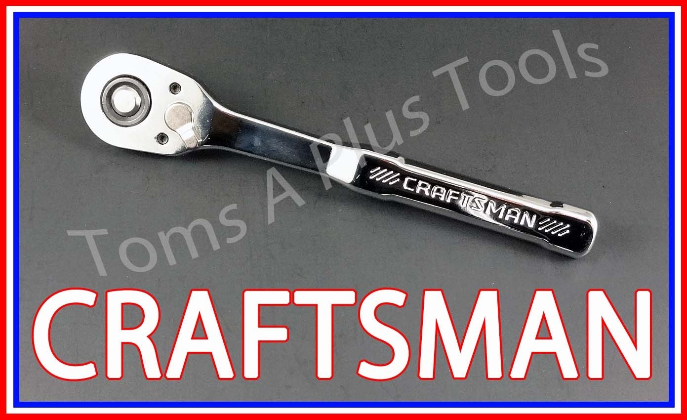 CRAFTSMAN HAND TOOLS 3pc Thin Profile Fine Tooth Ratchet socket wrench set 72T