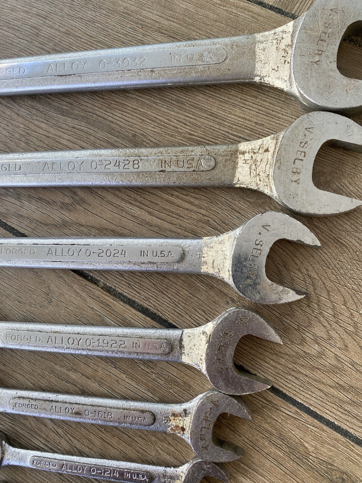 Vintage S-K Tools Lectrolite 7pc SAE Wrench Set USA +FAST SHIPPING!