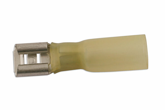 Connect 30238 Yellow Female Heatshrink Push-on 6.3mm P25