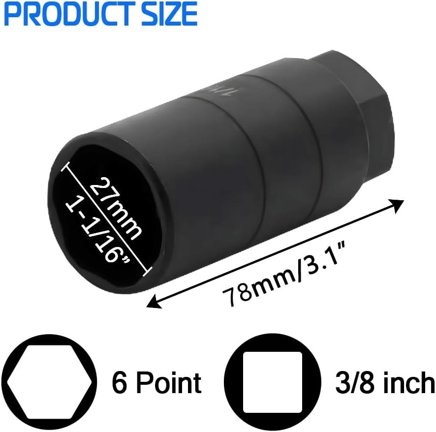 1 1/16″ Oil Pressure Switch Socket – High-Quality Chrome Moly for Home Mechanics
