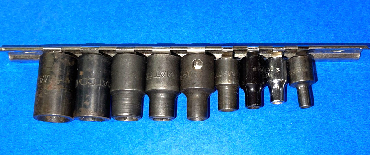 MATCO TOOLS 9 PIECE MULTI DRIVE INSIDE TORX SOCKET DRIVER SET E4-E16