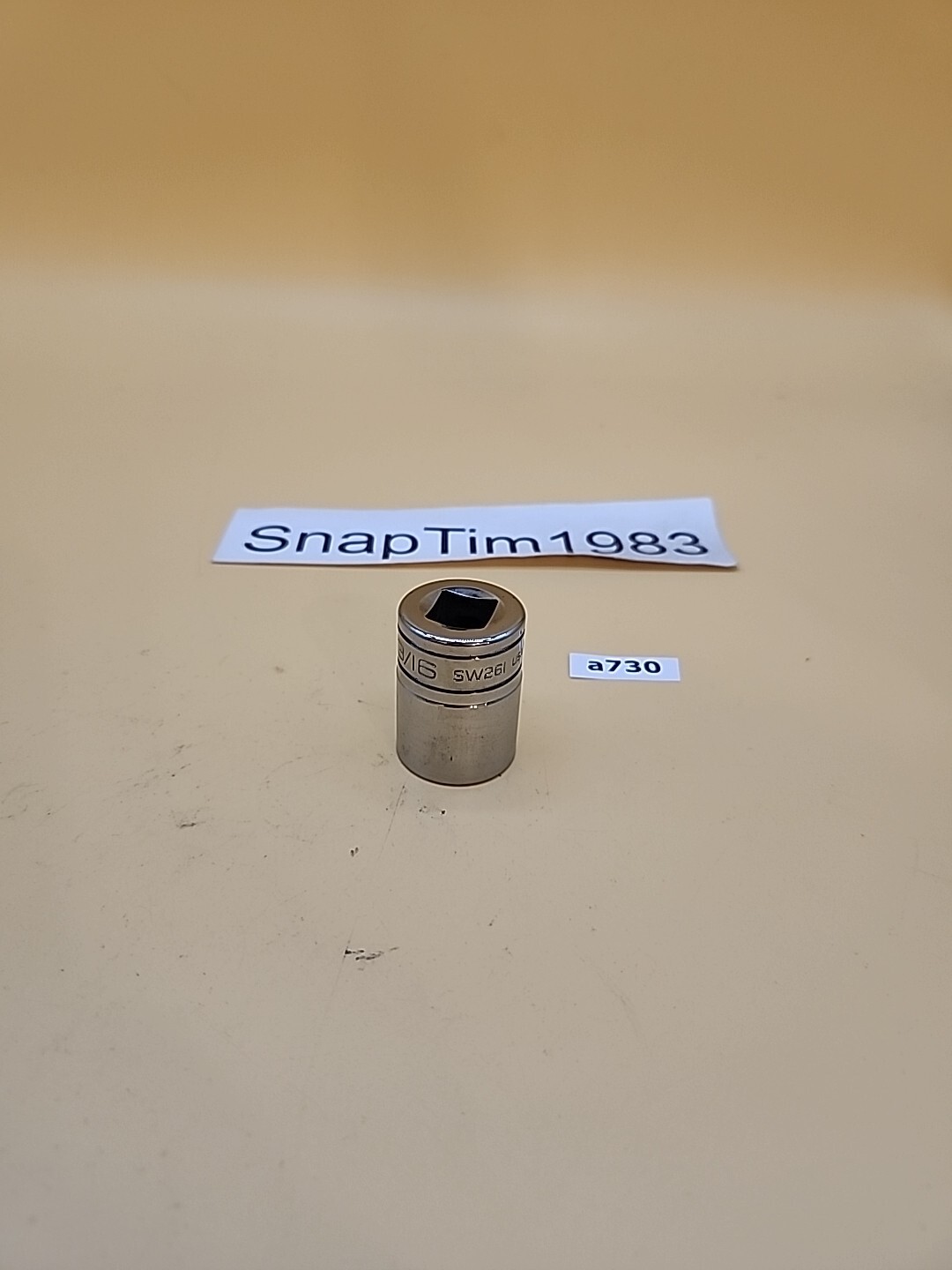 Snap-on Tools SW261 1/2″ Drive 13/16″ SAE Shallow 12 Point Chrome Socket USA