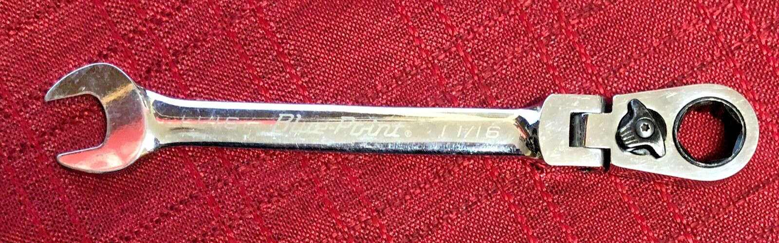 Blue Point BOERF22 SAE 11/16″ 15° Offset FlexHead Ratcheting Box/Open-End Wrench