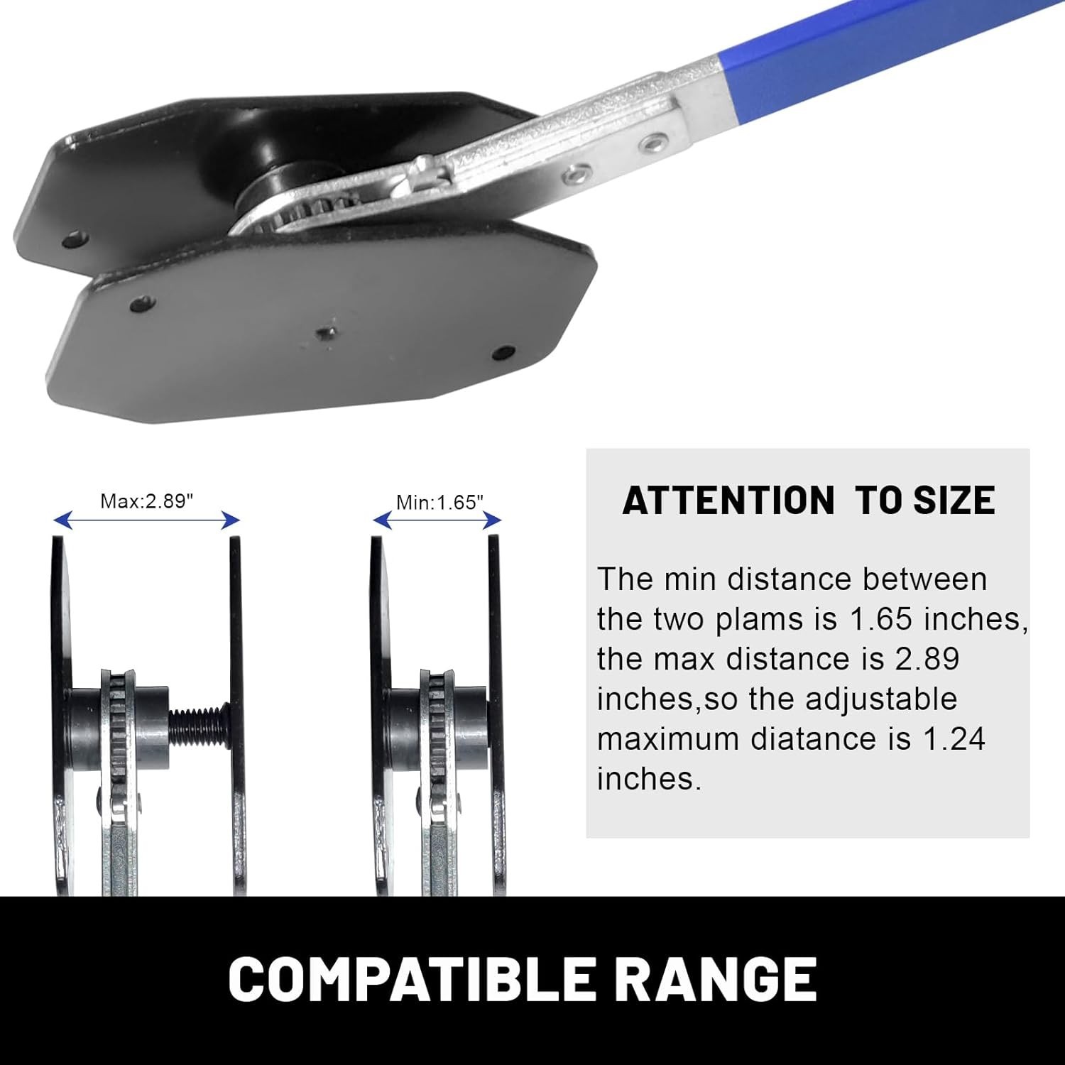 Car Ratchet Brake Piston Wrench Spreader Caliper Pad Install Tool Press Portable