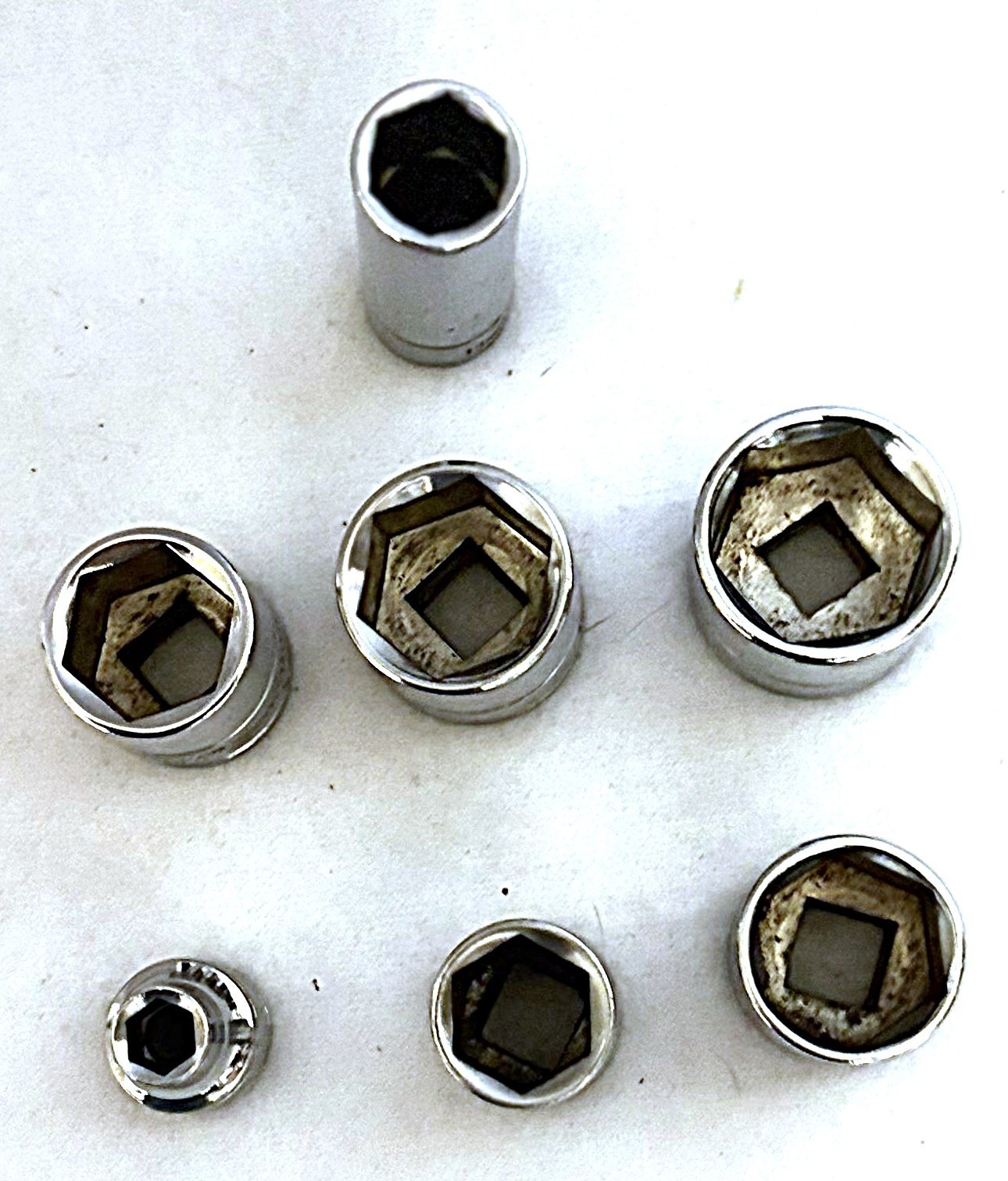 Benchtop Set of 7 Sockets Metric 3/8″ Drive Shallow & Deep