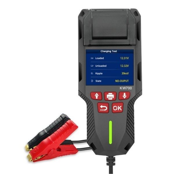 Record Printout KW700 Battery Tester Conductance Analyzer 12V And 24V Compatible