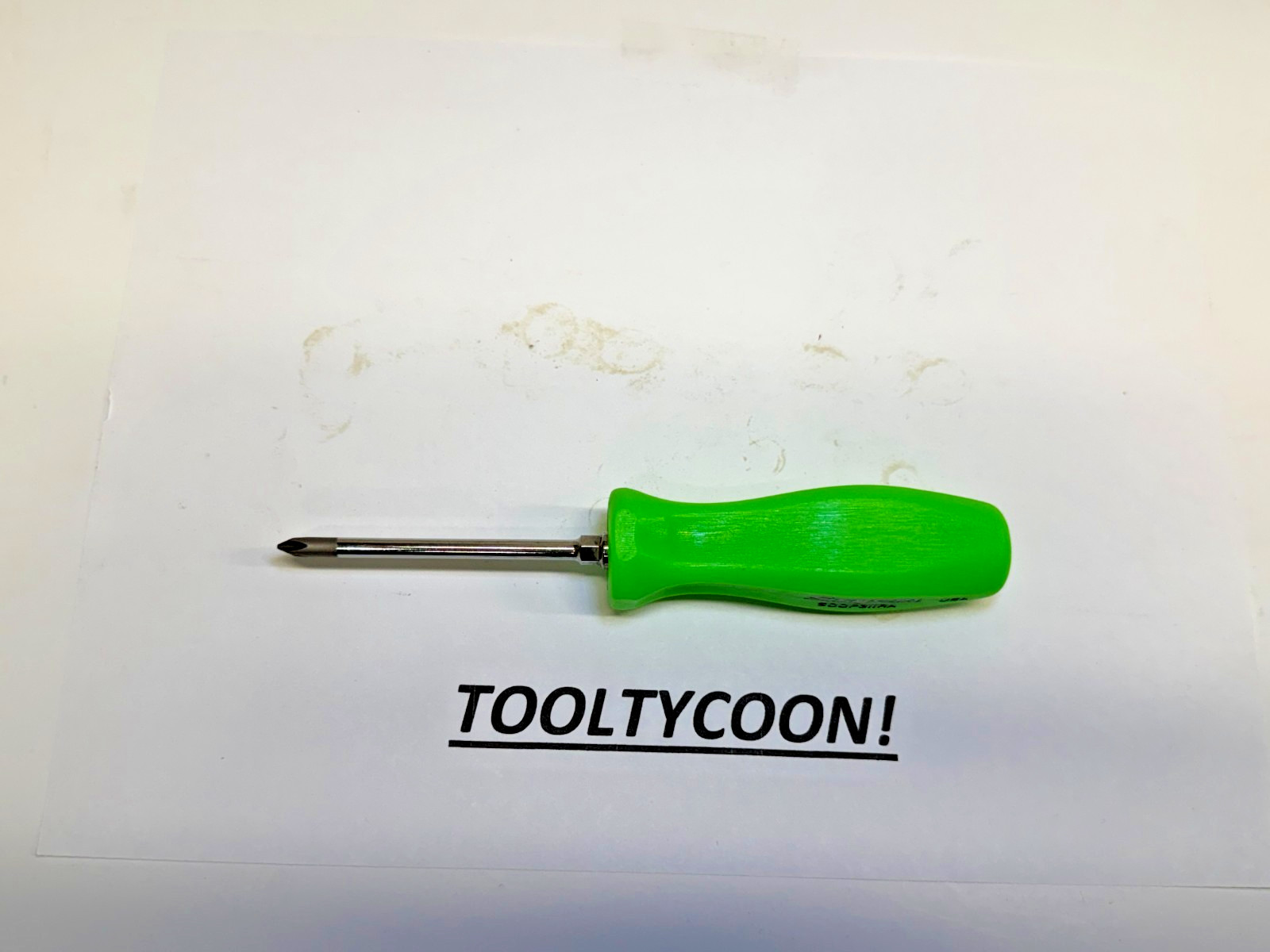 Snap-on Tools USA NEW GREEN Hard Handle #1 Phillips Screwdriver SDDP31IRAG