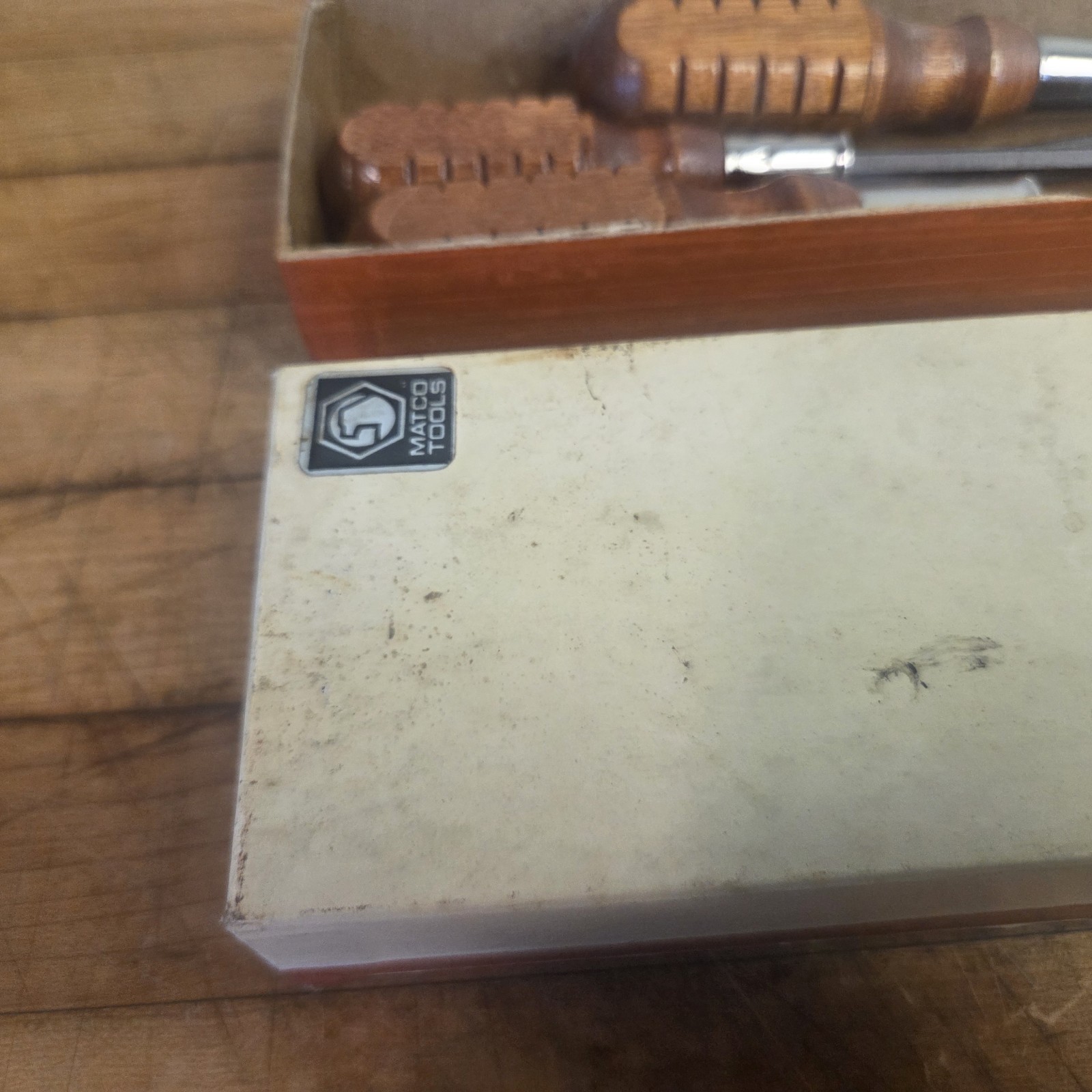Matco SdW Screwdriver Wood handle Vintage Lot Of 5 Standard Flat Tip