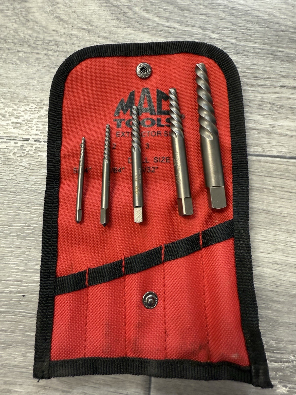 Mac Tools 5 PC Spiral Flute Extractor Set SPEX5S