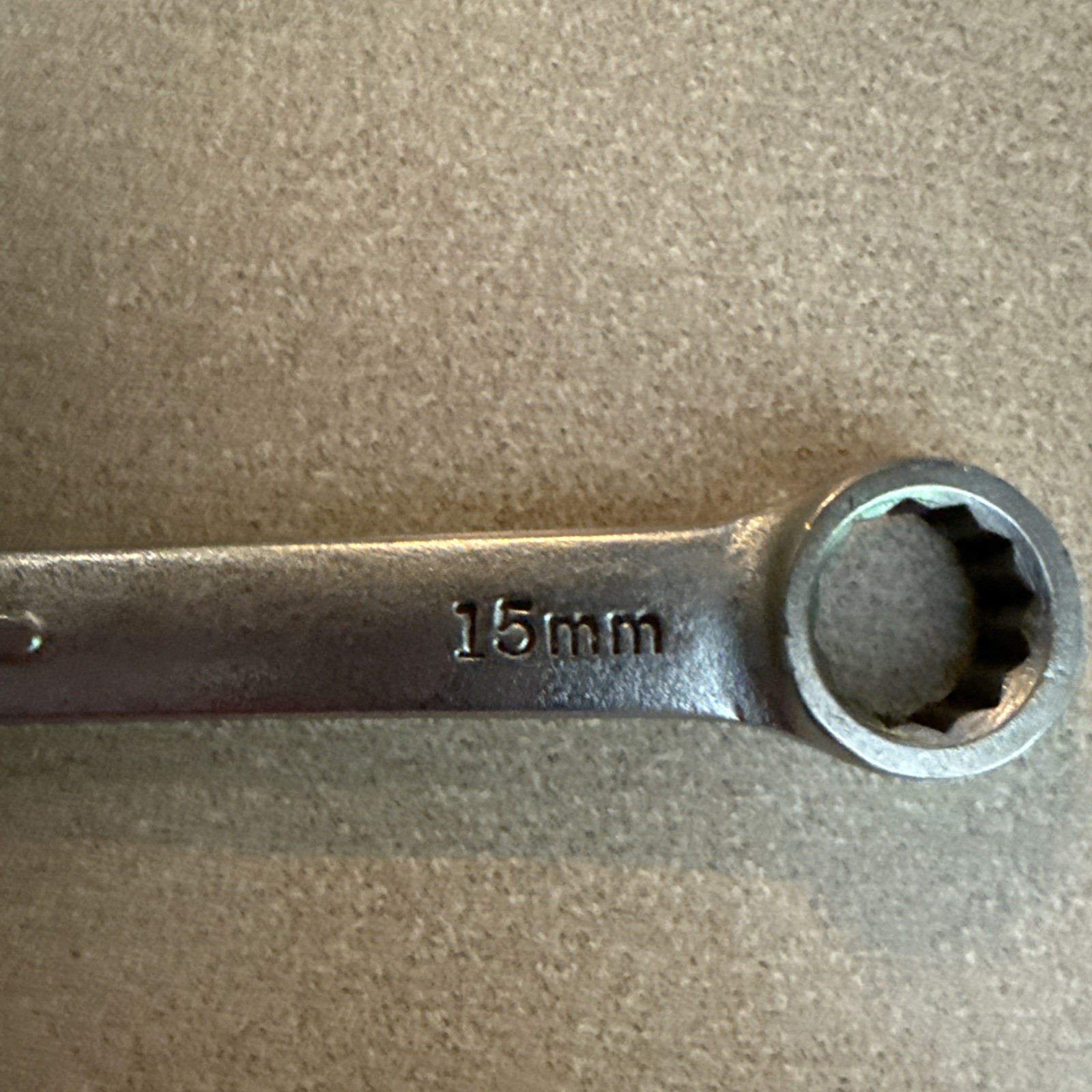 NAPA NDM55 15mm 12 Point SAE Chrome Combination Wrench USA