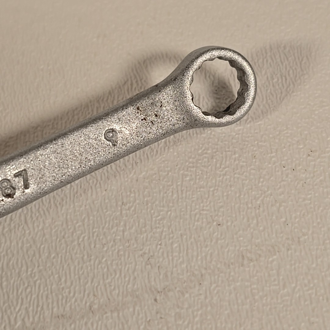 Stanley 9MM 95-787 Satin Chrome 12PT Combination Wrench