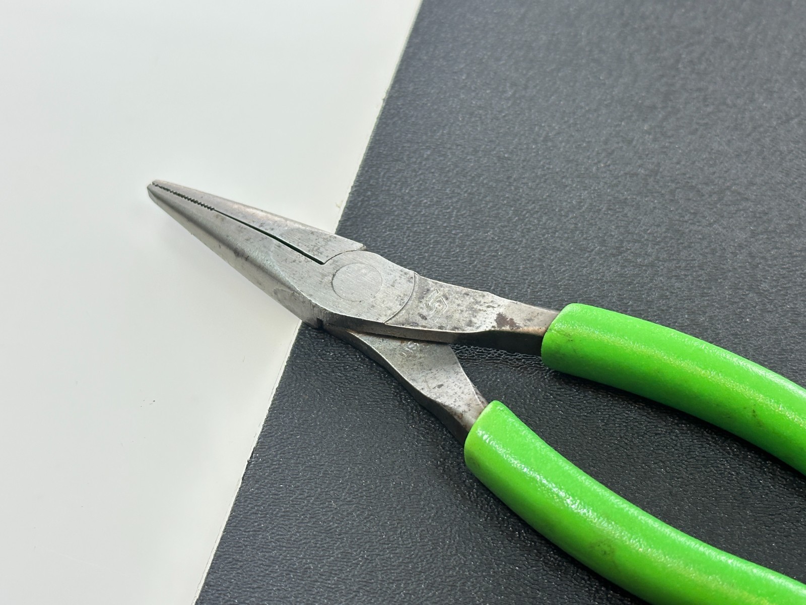 🇺🇸 Snap-on Tools USA 95ACFG GREEN 6″ Soft Comfort Grip Needle Nose Pliers