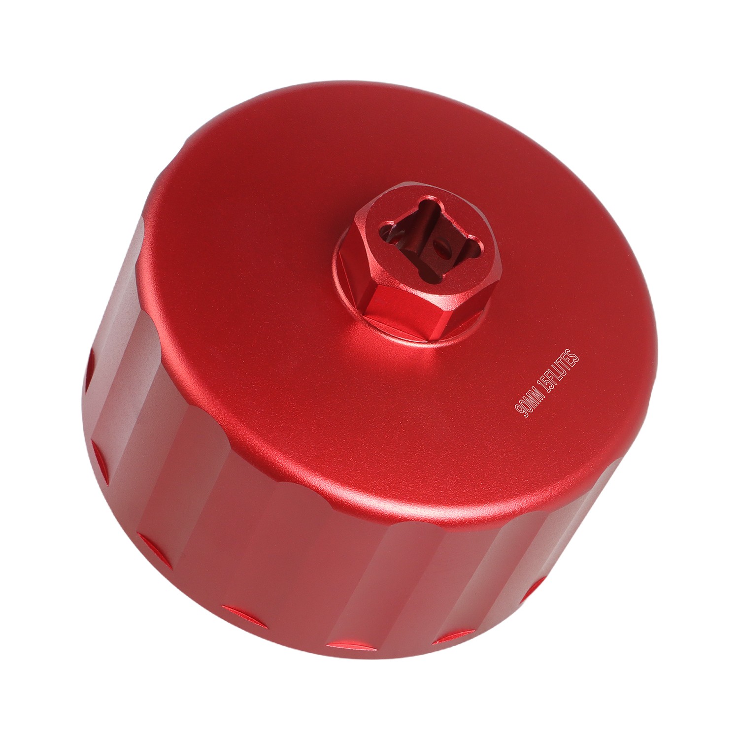 CNC 90mm 15 Flute Oil Filter Removal Wrench for Jaguar Rover 3.0L 5.0L Engine