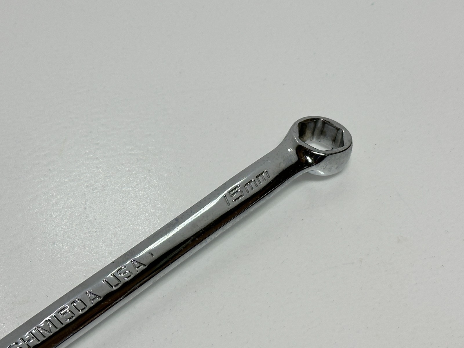Snap On Tools USA OSHM150A 15mm Metric Chrome Combination Wrench, 6 Point