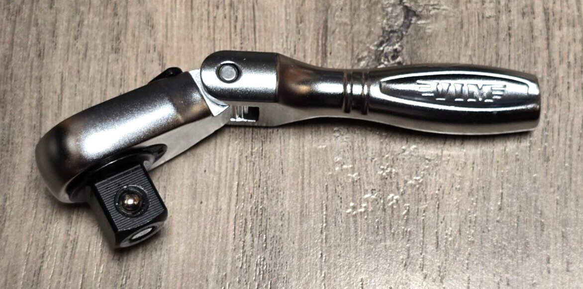 VIM Tools 3/8″ dr Nano Flex Head Quick Release Micro Ratchet, 3.5″ Long #NRF6