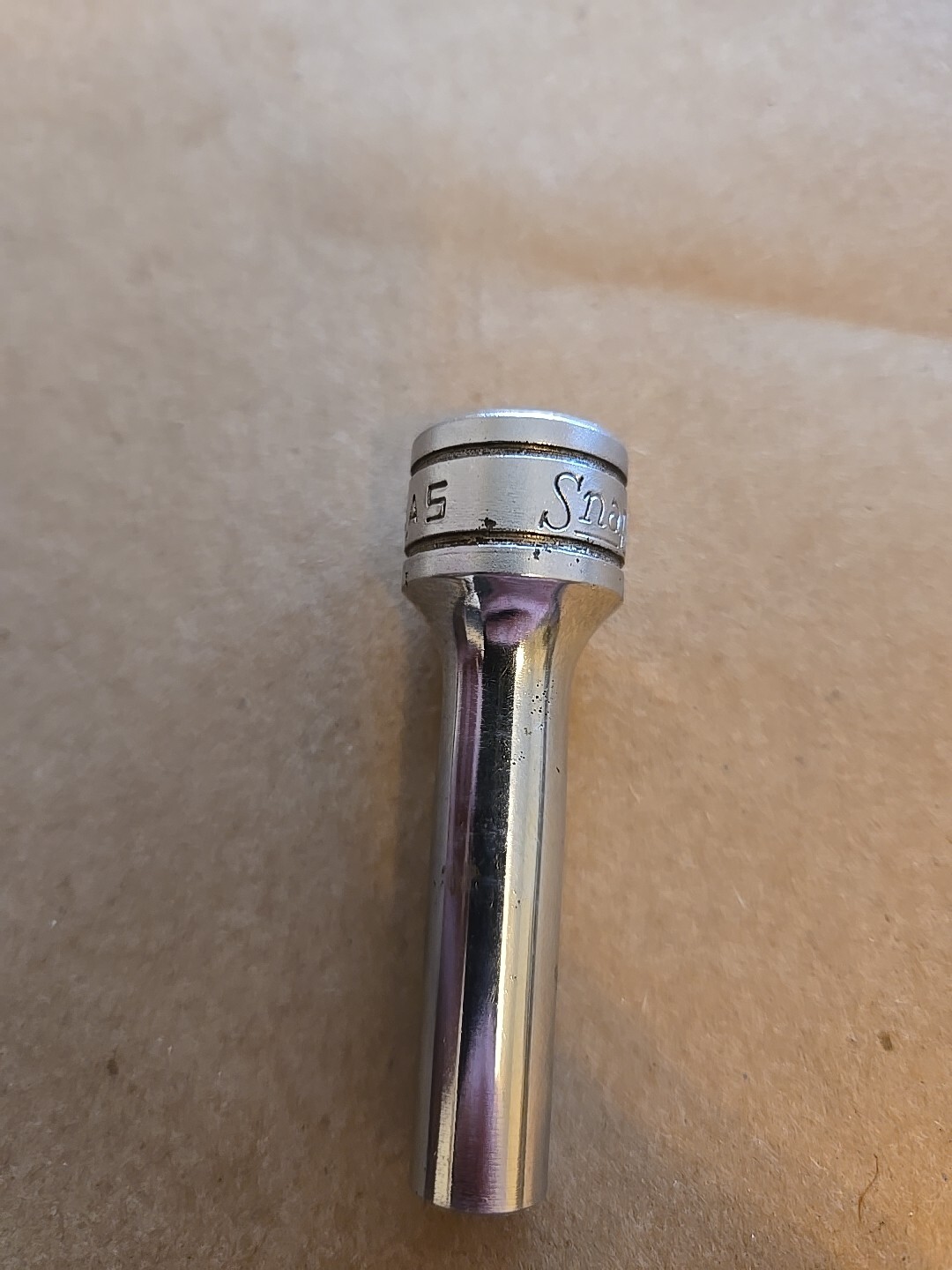 Snap On 3/8″ Drive 1/4″ 6PT Deep Chrome Socket SFS081