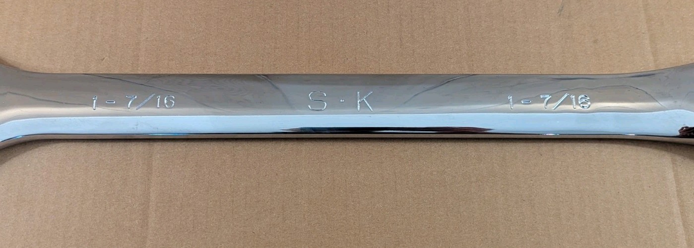 SK Tools 1-7/16″ 12 Point Fractional Long Combination Chrome Wrench 88246