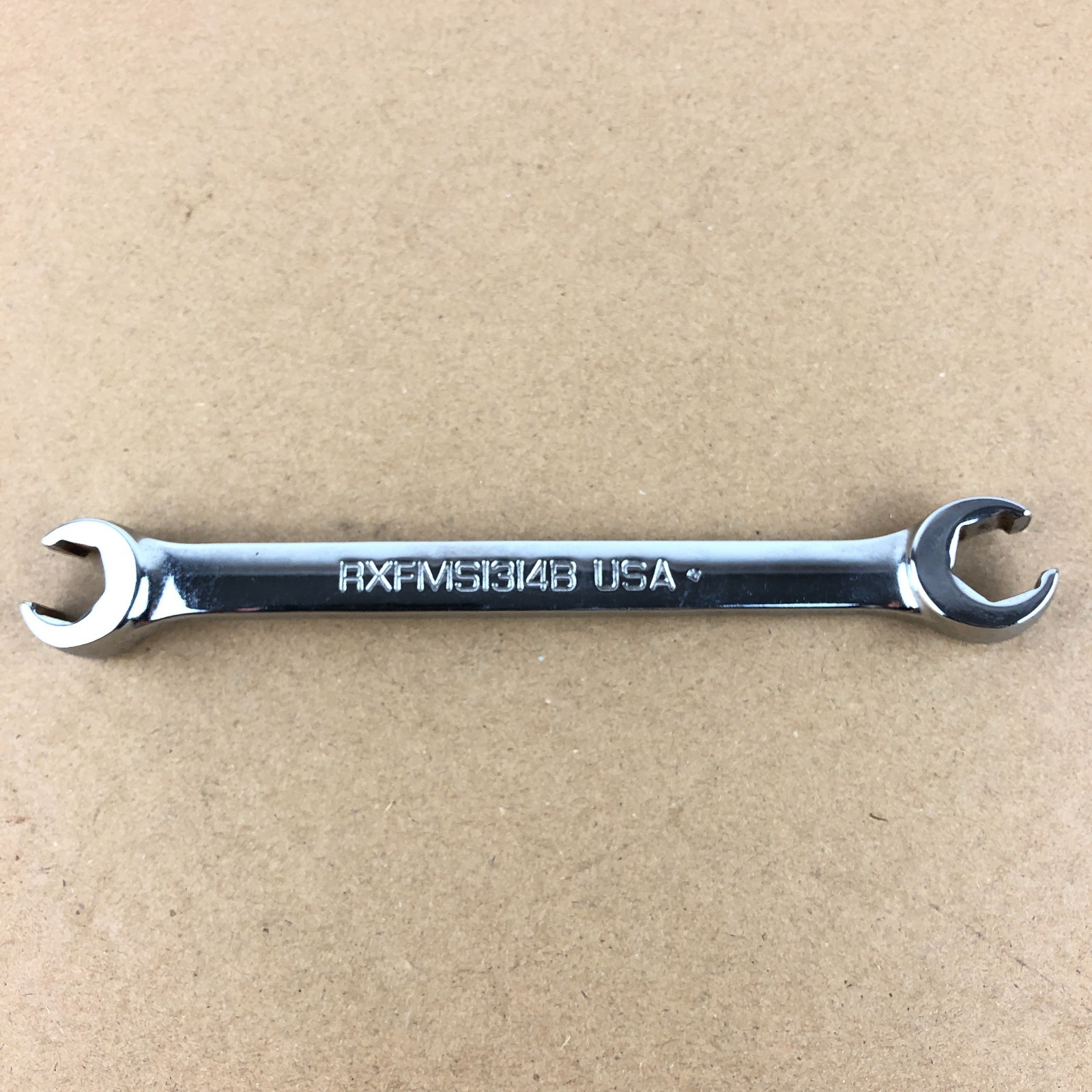 Snap On RXFMS1314B 13mm & 14mm Open End Line Flare Nut Wrench USA Flank Drive