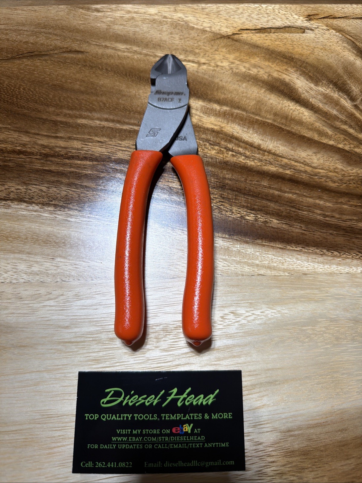 *NEW* Snap On 87ACF ORANGE 7″ VectorEdge Diagonal Cutter FREE SHIPPING