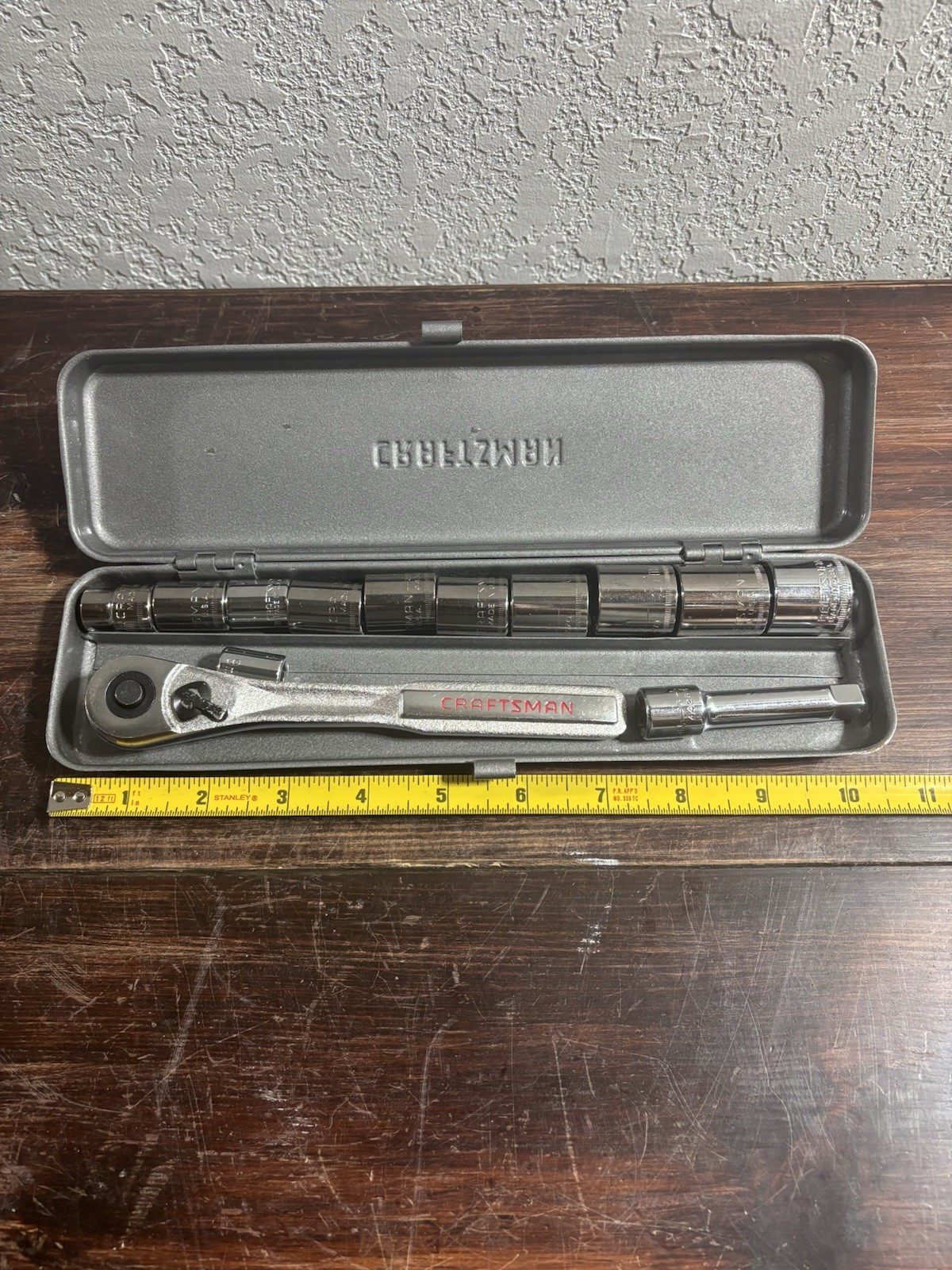 vintage craftsman metric socket set. 19mm Thru 9mm No Skips. USA.