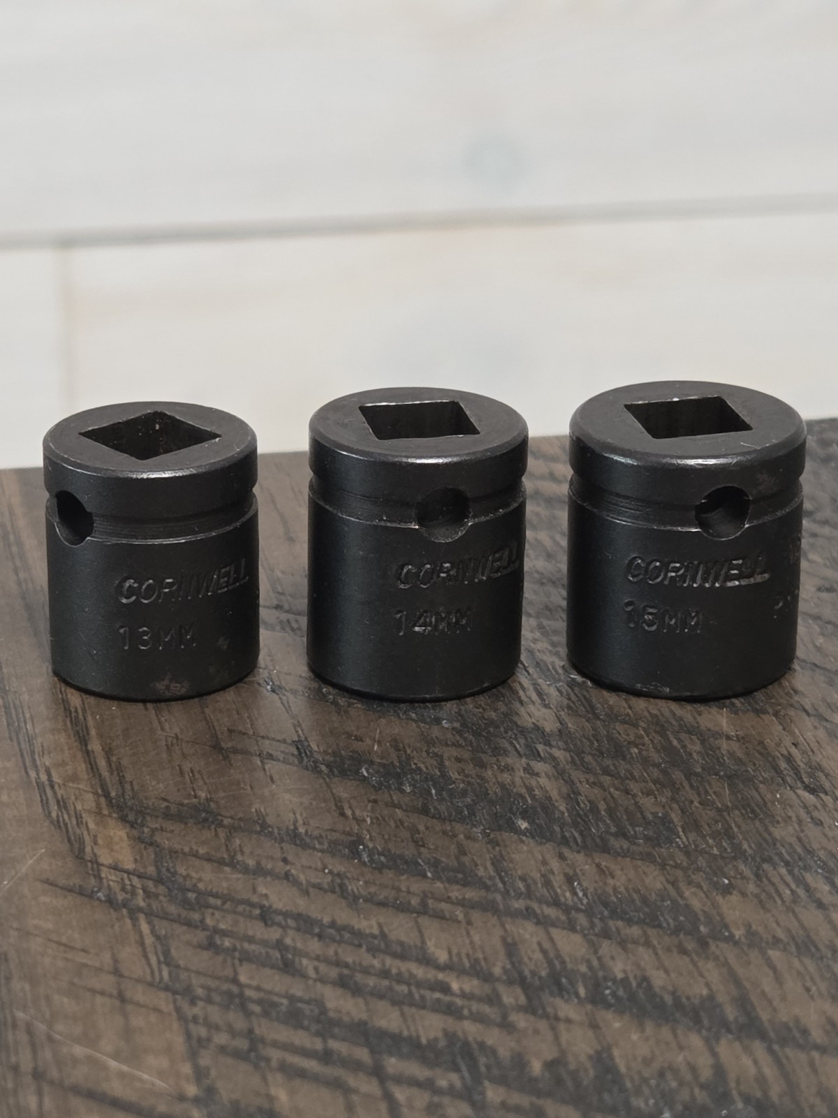 Cornwell Tools 13-15MM 6 Point 3/8″ Drive Shallow Impact Socket PM2213,14,15 USA