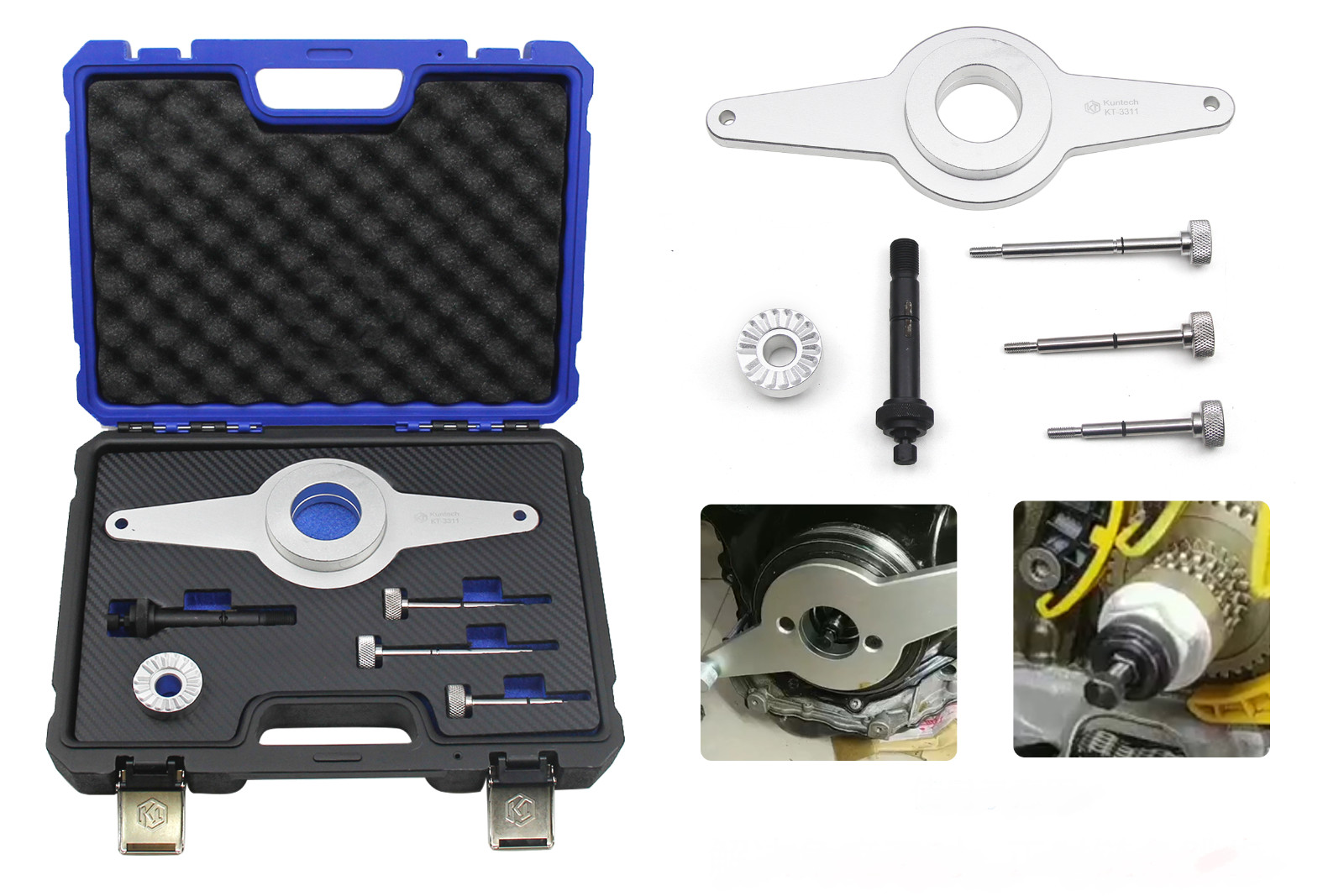 Vibration Damper Holding Tool Crankshaft Pulley Removal Tool for VW Audi EA888