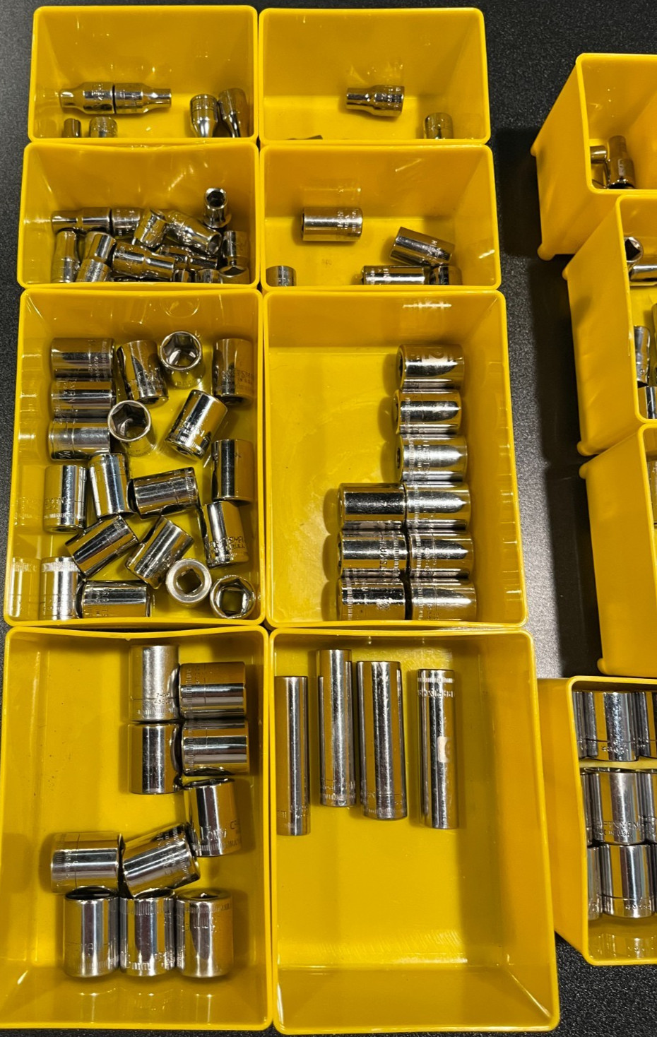 Craftsman Made in USA 230 Socket Lot – 1/4 Drive Metric SAE Cleaned Resale Ready