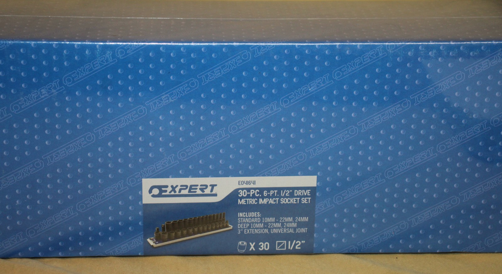 MAC TOOLS EXPERT E041641 30-PC. 6-PT. 1/2“ DRIVE METRIC IMPACT SOCKET SET – NEW