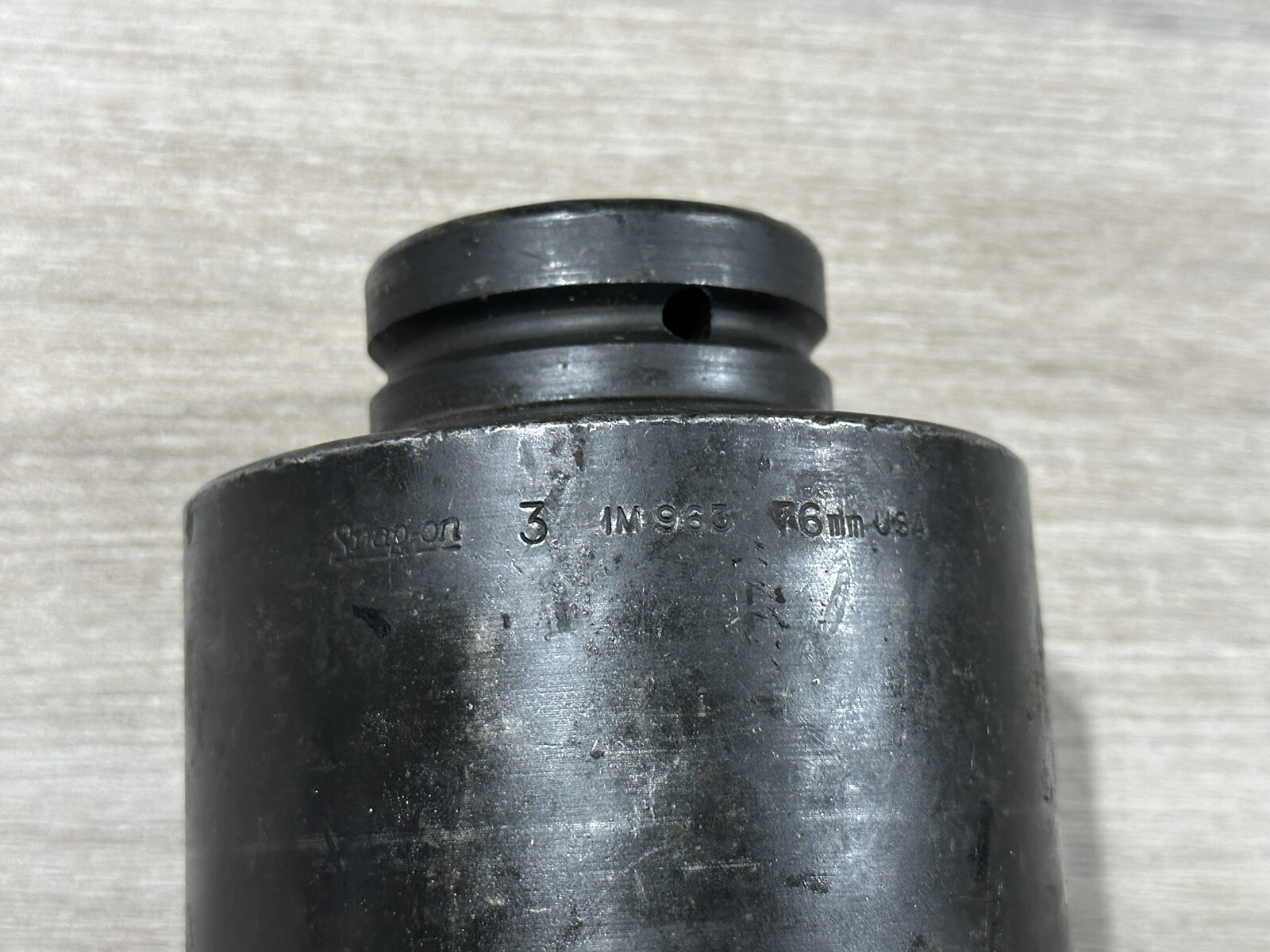 Snap on 3inch Shallow Impact Socket 6 Point 1″ Drive IM963