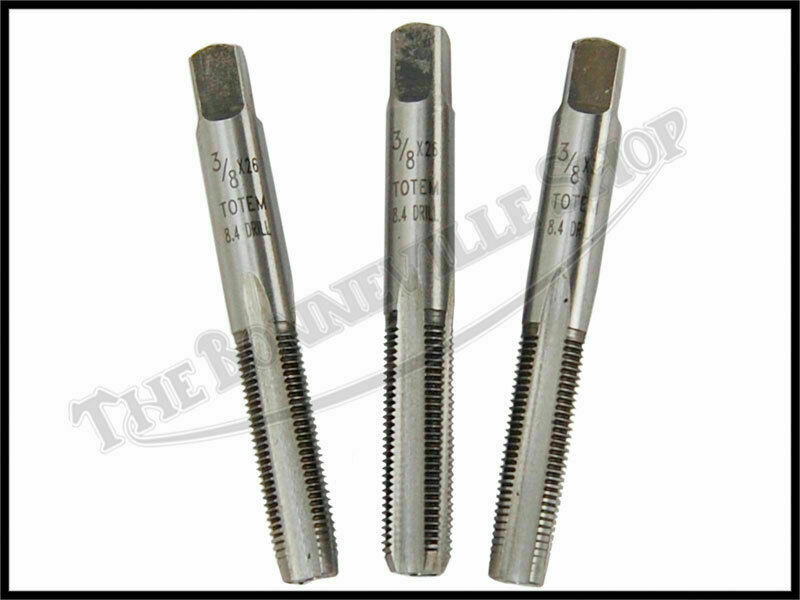 TRIUMPH ETC 3/8″ X 26 TPI CEI TAP SET WHITWORTH CYCLE THREAD PN# TBS-06-1163