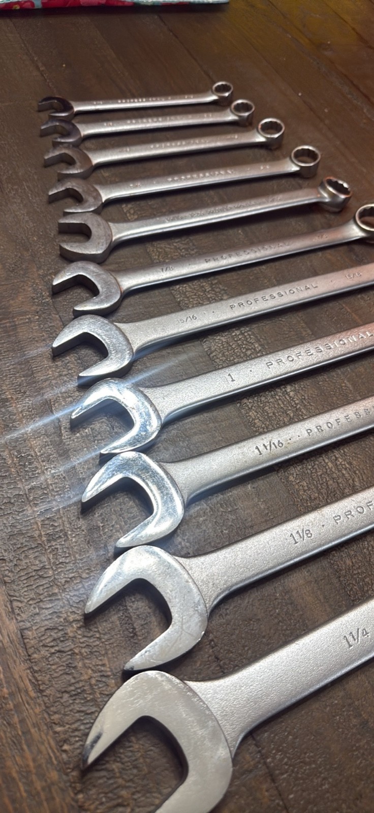 Proto professional wrench set 1-1/4” to 9/16” no owner markings