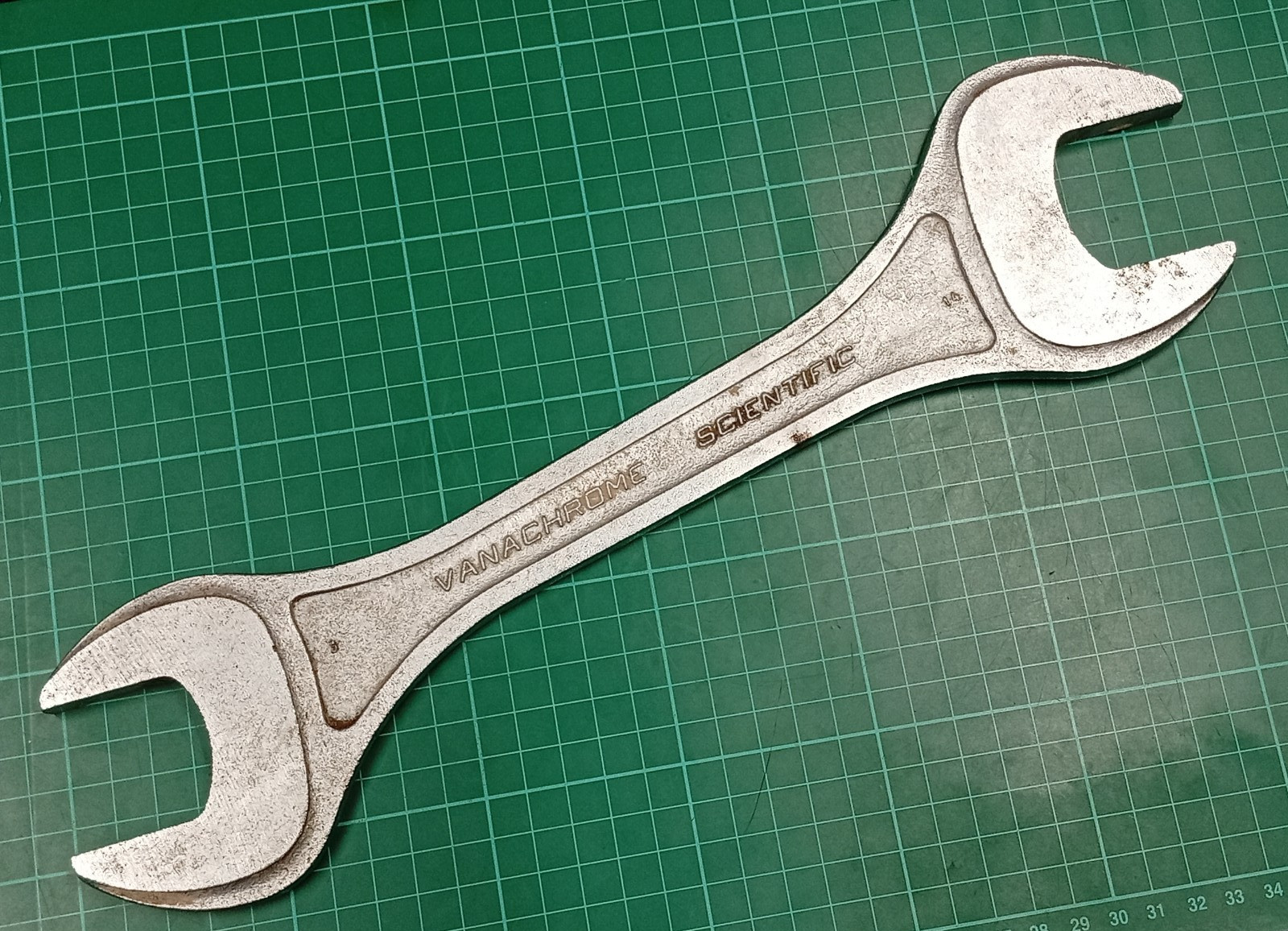 Vintage Facom No33, 36mm x 41mm Vanachrome, Open Ended Spanner, Made In France