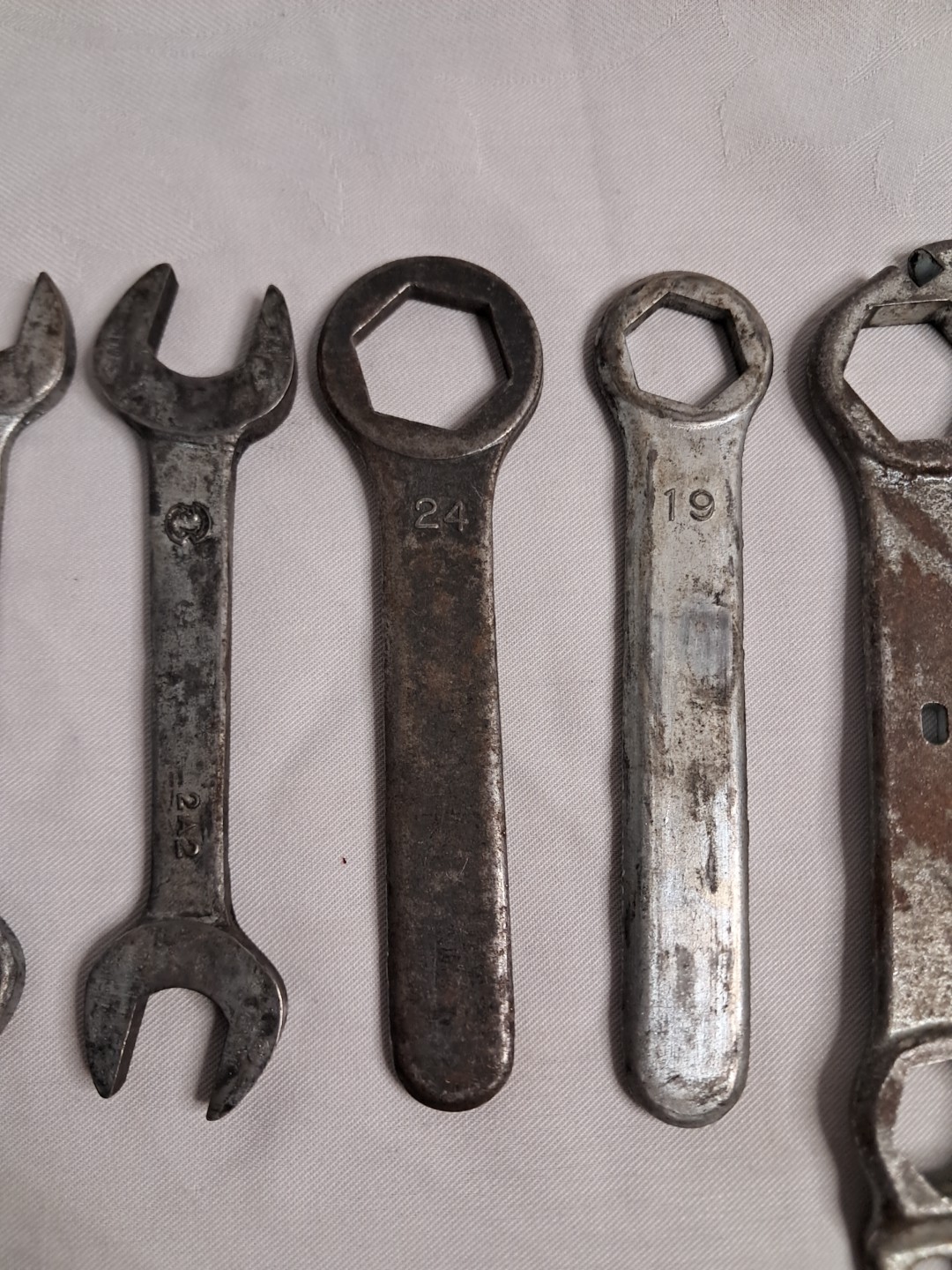 Lot Of 9 Vintage Motorcycle Tools Suzuki & HM (See Photos For Description)