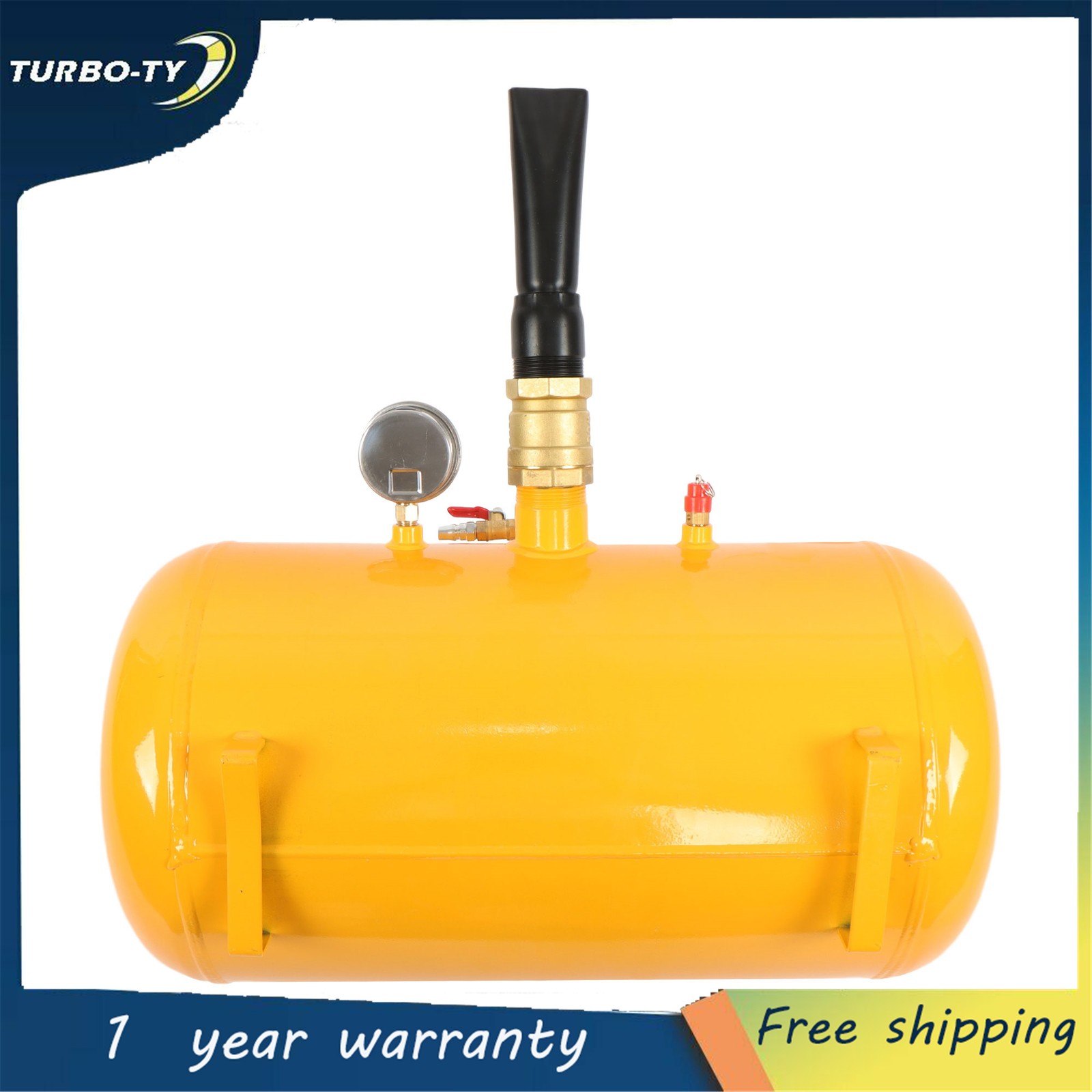 Yellow 10 Gallon Air Tire Bead Seater 145PSI Blaster Tool Seating Inflator