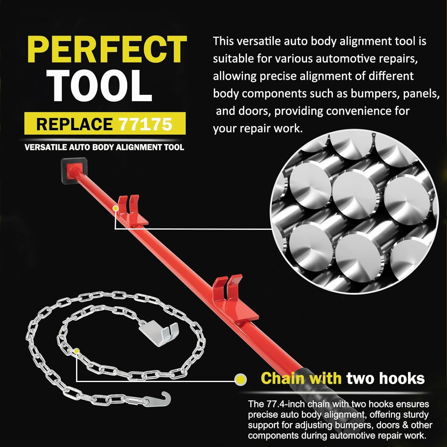 Hustler Stick Body Jack 77175 Car Panel Bumper Auto Body Alignment Repair Tool