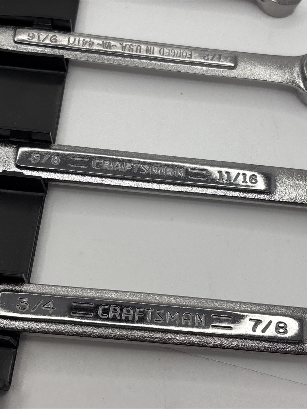 Sears Craftsman SAE 4 Pc Flare Nut Wrench Set 44195-3/8 to 7/8” ^V New