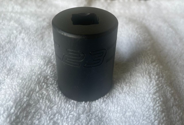 Snap On 23mm Shallow Impact Socket 1/2″ Drive 6 Point IMM230 New